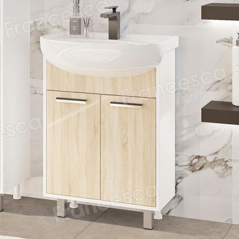 Комплект мебели Francesca Eco 60 дуб/белый купить в Москве по цене от 12640р. в интернет-магазине mebel-v-vannu.ru