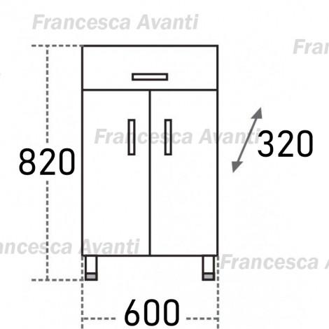 Тумба напольная Francesca 60 см купить в Москве по цене от 8930р. в интернет-магазине mebel-v-vannu.ru