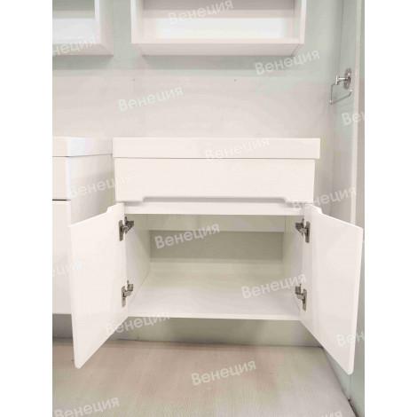 Комплект мебели Венеция Слим 80 подвесная, белый матовый купить в Москве по цене от 23980р. в интернет-магазине mebel-v-vannu.ru