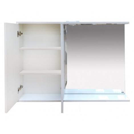 Зеркало-шкаф Misty Куба 120 L купить в Москве по цене от 22550р. в интернет-магазине mebel-v-vannu.ru