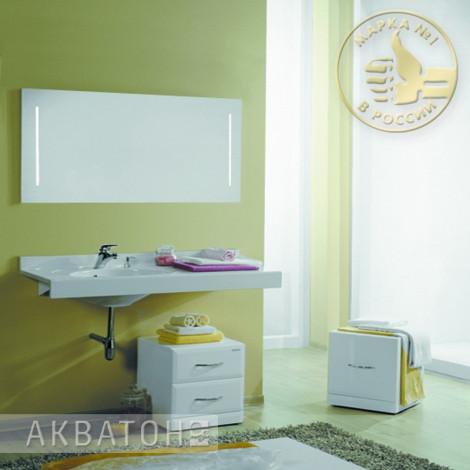 Комплект мебели Акватон Отель 120 левый купить в Москве по цене от 41453р. в интернет-магазине mebel-v-vannu.ru