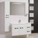 Комплект мебели Акватон Диор 100 белый купить в Москве по цене от 46010р. в интернет-магазине mebel-v-vannu.ru
