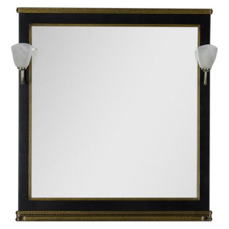 Зеркало Aquanet Валенса 90 черный краколет/золото 00180043 купить в Москве по цене от 7429р. в интернет-магазине mebel-v-vannu.ru