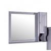 Шкаф-зеркало ASB-Woodline Гранда 80 серый купить в Москве по цене от 24660р. в интернет-магазине mebel-v-vannu.ru