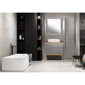 Комплект мебели ASB-Woodline Каталина 80 серая купить в Москве по цене от 84150р. в интернет-магазине mebel-v-vannu.ru