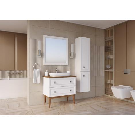 Комплект мебели ASB-Woodline Каталина 80 белая купить в Москве по цене от 84150р. в интернет-магазине mebel-v-vannu.ru