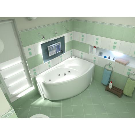 Акриловая ванна Bas Флорида 160 см R с г/м купить в Москве по цене от 68200р. в интернет-магазине mebel-v-vannu.ru