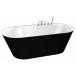 Акриловая ванна BelBagno BB14-NERO/BIA купить в Москве по цене от 109430р. в интернет-магазине mebel-v-vannu.ru