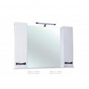 Шкаф-зеркало Bellezza Абрис 105 L/R купить в Москве по цене от 21391р. в интернет-магазине mebel-v-vannu.ru