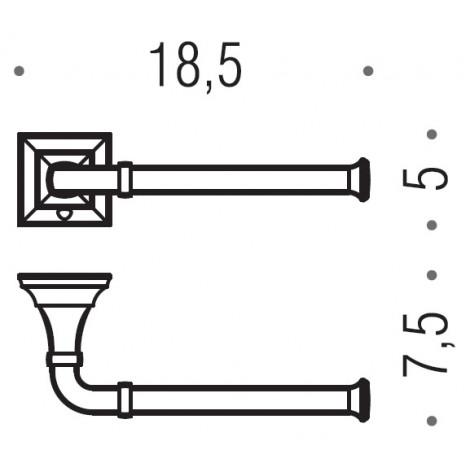 Держатель туалетной бумаги Colombo Design Portofino B3208.bronze купить в Москве по цене от 9020р. в интернет-магазине mebel-v-vannu.ru