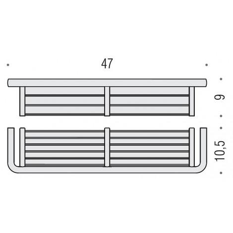 Полка colombo design lulu b6233 хром