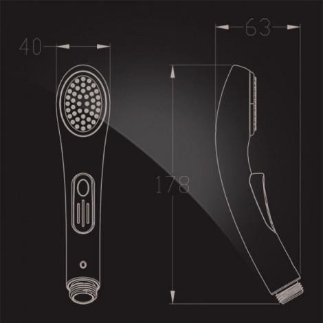Гигиенический душ Elghansa Shower Spray BR-01 с держателем белый купить в Москве по цене от 576р. в интернет-магазине mebel-v-vannu.ru