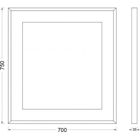 Зеркало Evoform Ledside BY 2202 70x75 см купить в Москве по цене от 11519р. в интернет-магазине mebel-v-vannu.ru