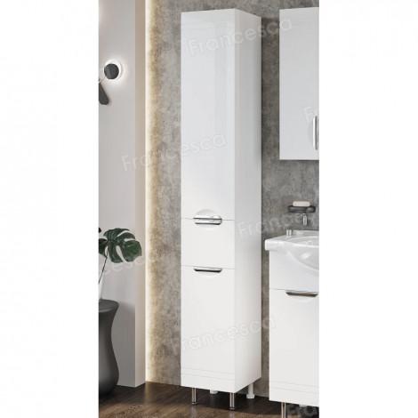 Пенал Francesca Доминго 30 с бельевой корзиной, с подсветкой, левый купить в Москве по цене от 14990р. в интернет-магазине mebel-v-vannu.ru