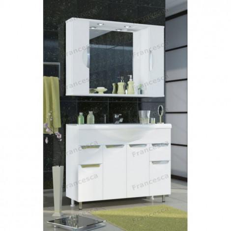 Тумба с раковиной Francesca Доминго 100, с подсветкой купить в Москве по цене от 25490р. в интернет-магазине mebel-v-vannu.ru