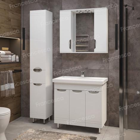 Тумба с раковиной Francesca Доминго 80 3 двери, с подсветкой (ум. Фостер 80) купить в Москве по цене от 18540р. в интернет-магазине mebel-v-vannu.ru