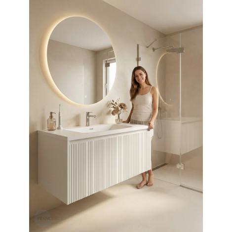 Тумба с раковиной Francesca Avanti Panda art 2501-1000-T купить в Москве по цене от 57800р. в интернет-магазине mebel-v-vannu.ru