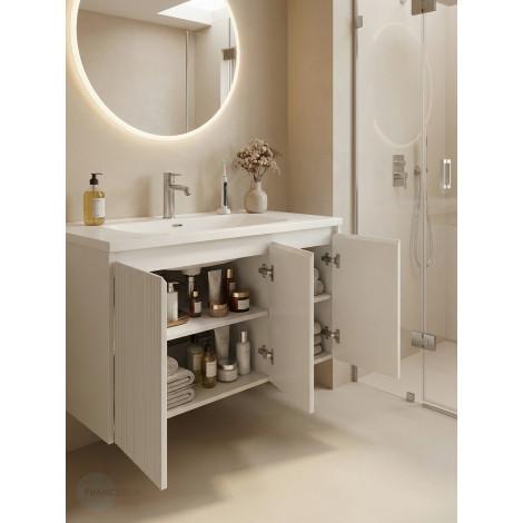 Тумба с раковиной Francesca Avanti Panda art 2501-1000-T купить в Москве по цене от 57800р. в интернет-магазине mebel-v-vannu.ru