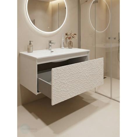 Тумба с раковиной Francesca Avanti Panda art 2510-1000-T купить в Москве по цене от 53990р. в интернет-магазине mebel-v-vannu.ru