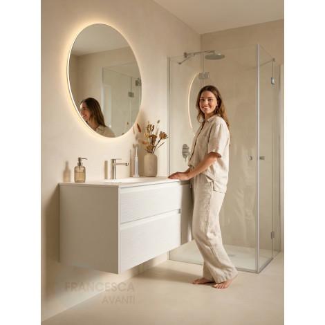 Тумба с раковиной Francesca Avanti Panda art 2513-1000-T купить в Москве по цене от 57800р. в интернет-магазине mebel-v-vannu.ru