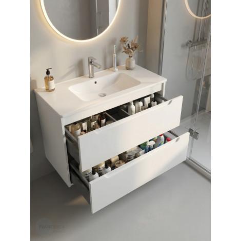 Тумба с раковиной Francesca Avanti Panda art 2515 -1000-T купить в Москве по цене от 55990р. в интернет-магазине mebel-v-vannu.ru