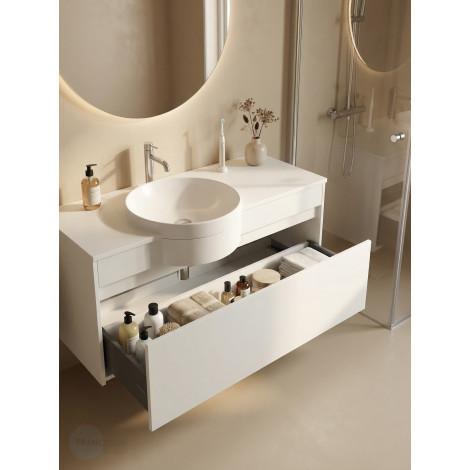 Тумба с раковиной Francesca Avanti Panda art 2521-1200-T купить в Москве по цене от 76990р. в интернет-магазине mebel-v-vannu.ru