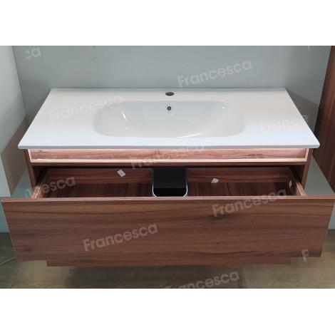 Тумба с раковиной Francesca Avanti Panda 100,DR-03-100, подвесная, дуб, с подсветкой купить в Москве по цене от 44000р. в интернет-магазине mebel-v-vannu.ru