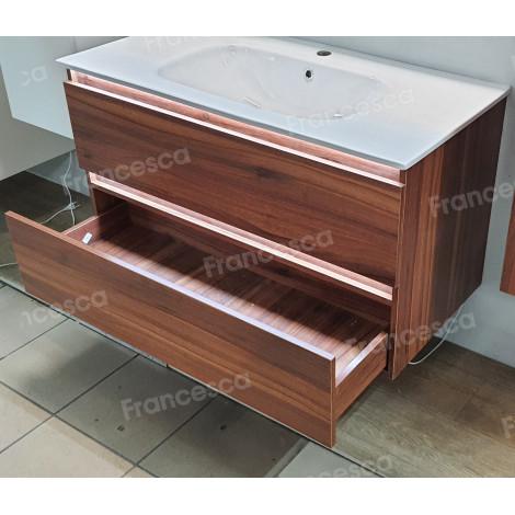Тумба с раковиной Francesca Avanti Panda 100,DR-03-100, подвесная, дуб, с подсветкой купить в Москве по цене от 44000р. в интернет-магазине mebel-v-vannu.ru