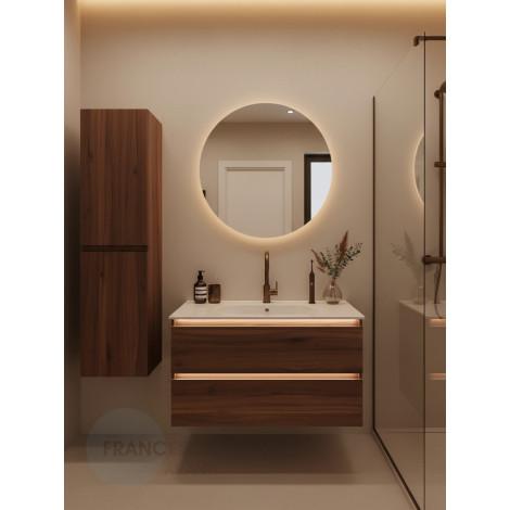 Тумба с раковиной Francesca Avanti Panda 100,DR-03-100, подвесная, дуб, с подсветкой купить в Москве по цене от 44000р. в интернет-магазине mebel-v-vannu.ru