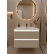 Тумба с раковиной Francesca Avanti Panda 80, DR-03B-80, подвесная, с подсветкой, бежевая купить в Москве по цене от 41000р. в интернет-магазине mebel-v-vannu.ru