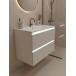 Тумба с раковиной Francesca Avanti Panda 80, DR-03B-80, подвесная, с подсветкой, бежевая купить в Москве по цене от 41000р. в интернет-магазине mebel-v-vannu.ru