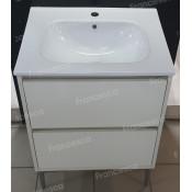 Тумба с раковиной Francesca Avanti Panda 60,DR-04-60, напольная, с подсветкой, бежевая купить в Москве по цене от 38000р. в интернет-магазине mebel-v-vannu.ru