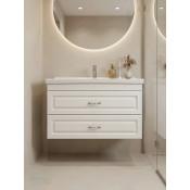 Тумба с раковиной Francesca Империя 100, подвесная, белая (ум. Миранда 100) купить в Москве по цене от 32180р. в интернет-магазине mebel-v-vannu.ru