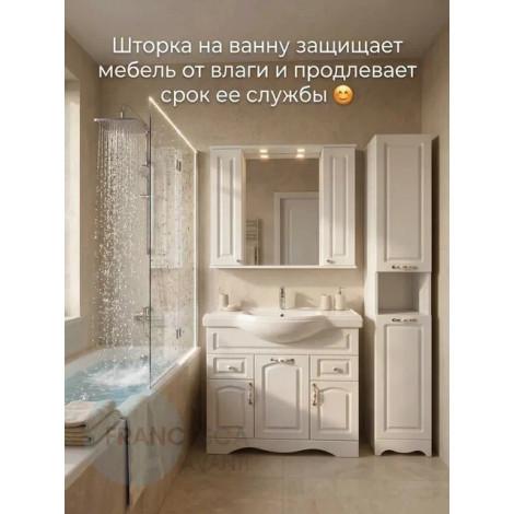 Тумба с раковиной Francesca Империя 80 подвесная, белая (ум. Миранда 80)  купить в Москве по цене от 25980р. в интернет-магазине mebel-v-vannu.ru