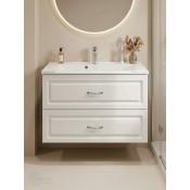 Тумба с раковиной Francesca Avanti Империя 90 подвесная, белая (ум. Комфорт 90) купить в Москве по цене от 33826р. в интернет-магазине mebel-v-vannu.ru