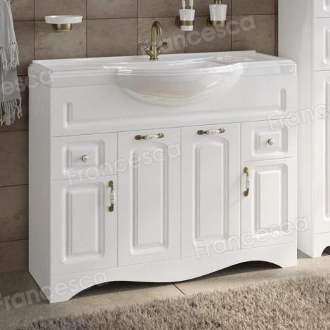 Тумба с раковиной Francesca Империя 105 с подсветкой купить в Москве по цене от 26100р. в интернет-магазине mebel-v-vannu.ru