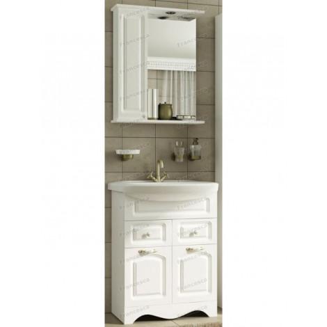 Комплект мебели для ванной комнаты Francesca Империя 60, с ящиками левый купить в Москве по цене от 23130р. в интернет-магазине mebel-v-vannu.ru