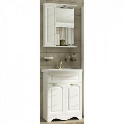 Тумба с раковиной Francesca Империя 60 с 2 дверцами с подсветкой купить в Москве по цене от 12570р. в интернет-магазине mebel-v-vannu.ru