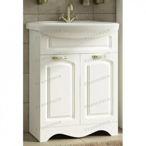 Комплект мебели для ванной комнаты Francesca Империя 60, левый купить в Москве по цене от 19460р. в интернет-магазине mebel-v-vannu.ru