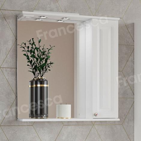 Комплект мебели для ванной комнаты Francesca Империя 70, правый купить в Москве по цене от 23410р. в интернет-магазине mebel-v-vannu.ru