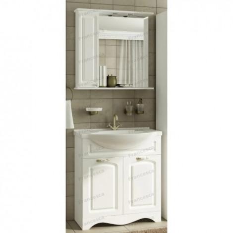 Тумба с раковиной Francesca Империя 75-2 с подсветкой купить в Москве по цене от 16870р. в интернет-магазине mebel-v-vannu.ru