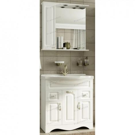 Тумба с раковиной Francesca Империя 75 с ящиками, с подсветкой купить в Москве по цене от 20460р. в интернет-магазине mebel-v-vannu.ru