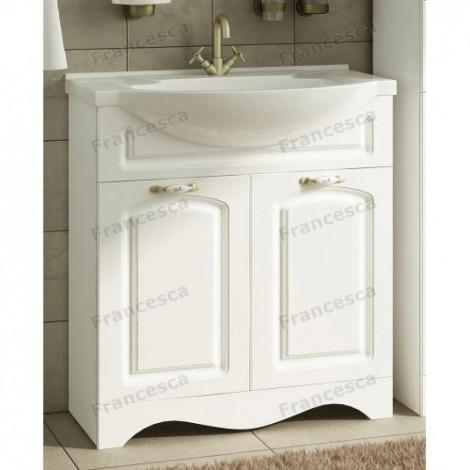 Комплект мебели для ванной комнаты Francesca Империя 75-2, правый купить в Москве по цене от 30327р. в интернет-магазине mebel-v-vannu.ru