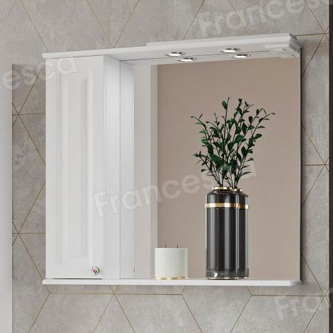 Комплект мебели для ванной комнаты Francesca Империя 80, 3 двери, левый купить в Москве по цене от 26142р. в интернет-магазине mebel-v-vannu.ru