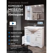 Комплект мебели для ванной комнаты Francesca Империя 85, левый купить в Москве по цене от 34220р. в интернет-магазине mebel-v-vannu.ru
