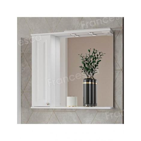 Комплект мебели для ванной комнаты Francesca Империя 85, левый купить в Москве по цене от 34220р. в интернет-магазине mebel-v-vannu.ru