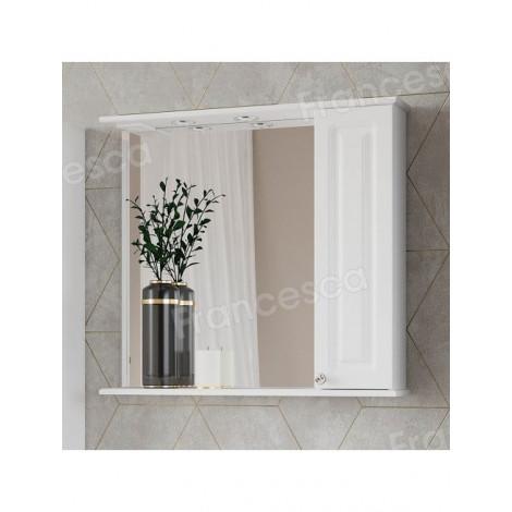 Комплект мебели для ванной комнаты Francesca Империя 85, правый купить в Москве по цене от 34220р. в интернет-магазине mebel-v-vannu.ru