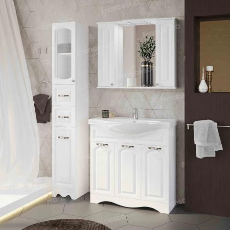 Комплект мебели для ванной комнаты Francesca Империя 90, 3 двери купить в Москве по цене от 31091р. в интернет-магазине mebel-v-vannu.ru