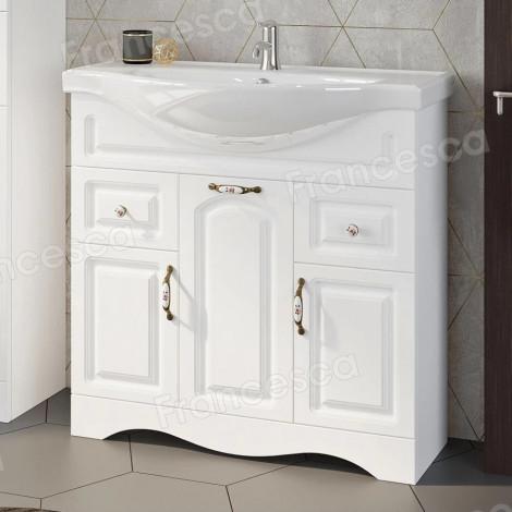 Комплект мебели для ванной комнаты Francesca Империя 90-2, с ящиками купить в Москве по цене от 33491р. в интернет-магазине mebel-v-vannu.ru