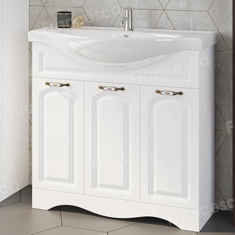 Комплект мебели для ванной комнаты Francesca Империя 90, 3 двери купить в Москве по цене от 31091р. в интернет-магазине mebel-v-vannu.ru